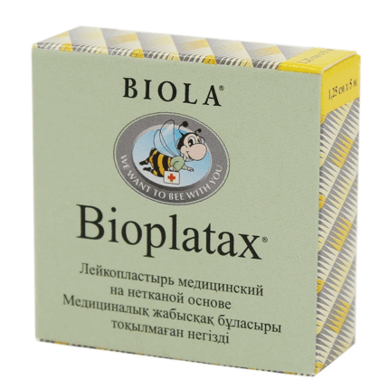 Лейкопластырь на нетканой основе 1,25смх5м Bioplatax®