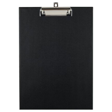 Планшет с зажимом, OfficeSpace, А4, ПВХ, черный.